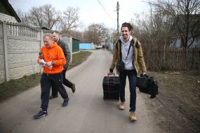 Ukrainians and foreigners evacuated from China