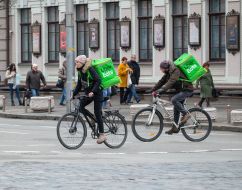 Uber Eats delivery courier