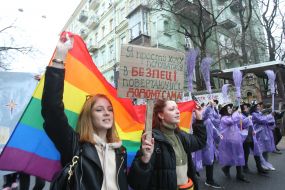 March of women in Kyiv