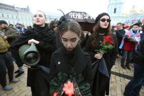 March of women in Kyiv