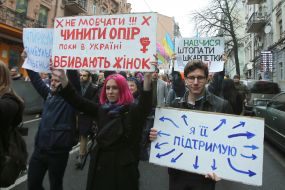 March of women in Kyiv