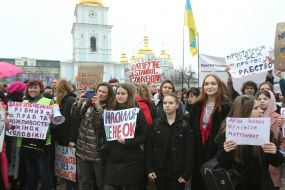 March of women in Kyiv