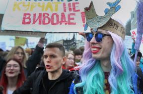 March of women in Kyiv