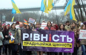 March of women in Kyiv