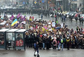 March of women in Kyiv