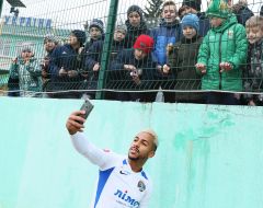 Playing moment of the match