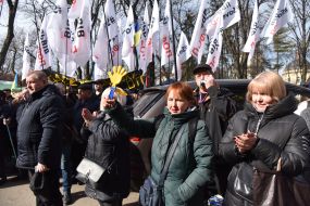 Protest action of entrepreneurs of Lviv region