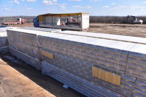 Preparatory work before construction of a bridge across the Dnieper river in Zaporizhia