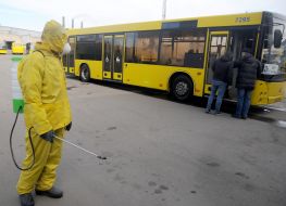 Disinfection of public transport