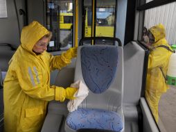 Disinfection of public transport