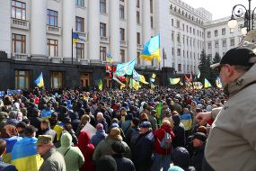 Patriots march on the occasion of Ukrainian Volunteer Day