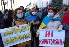 Patriots march on the occasion of Ukrainian Volunteer Day