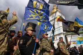 Patriots march on the occasion of Ukrainian Volunteer Day
