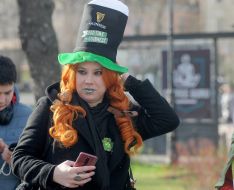 The celebration of St. Patrick's Day