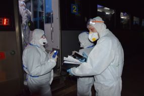 Поезд с украинцами прибыл из Польши