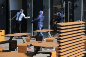 McDonald's fast food restaurant worker