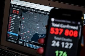 COVID-19 coronavirus infection spread map