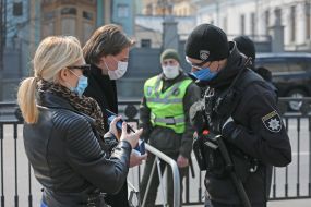 Near the Parliament building