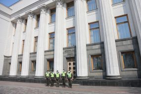 Near the Parliament building