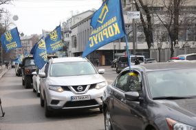 Cars with flags of Ncorpus