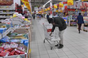 Woman hand sanitizer