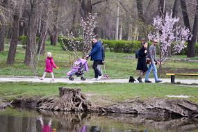 Park "Dubovy guy" in Zaporozhye