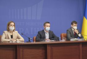 Marina Lazebnaya, Igor Petrashko and Sergey Marchenko