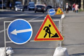 Дорожный знак "Ремонтные работы"