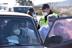The checkpoint near Zolochiv town