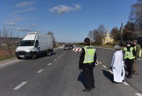 The checkpoint near Zolochiv town