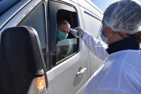 The checkpoint near Zolochiv town