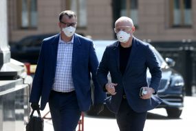 Peoples Deputies in medical masks