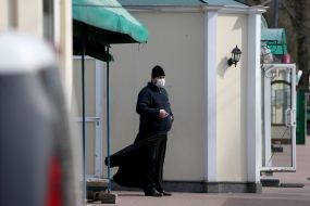 Clerics in medical masks