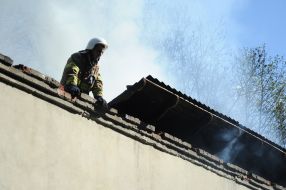 Elimination of fire in the Center of the help to veterans of the anti-terrorist operation "Phoenix"