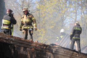 Elimination of fire in the Center of the help to veterans of the anti-terrorist operation "Phoenix"