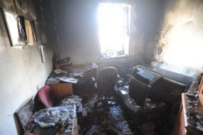 Elimination of fire in the Center of the help to veterans of the anti-terrorist operation "Phoenix"