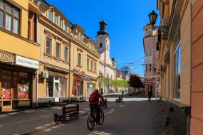 Cyclist in Uzhgorod