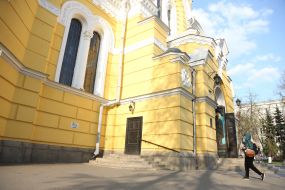 Believer with an Easter basket
