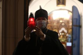 Holy Fire brought to Kiev