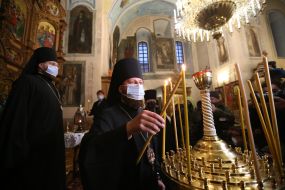 Holy Fire brought to Kiev