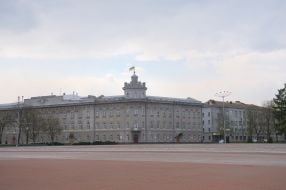 Empty Chernigov's street
