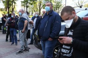 Protest action of entrepreneurs near the Cabinet of Ministers