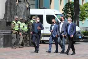 Peoples Deputies in medical masks