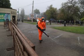 Conducting sanitation