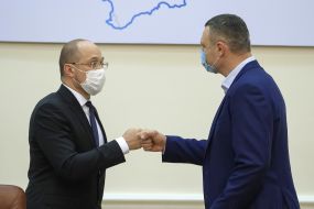 Denys Shmyhal and Vitaliy Klychko