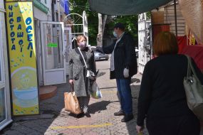 Small market in Zaporozhye