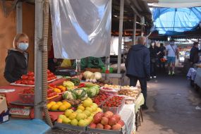 Small market in Zaporozhye