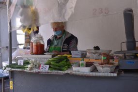 Small market in Zaporozhye