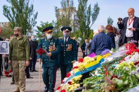 Возложение цветов по случаю Дня победы над нацизмом