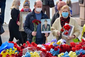 Возложение цветов по случаю Дня победы над нацизмом